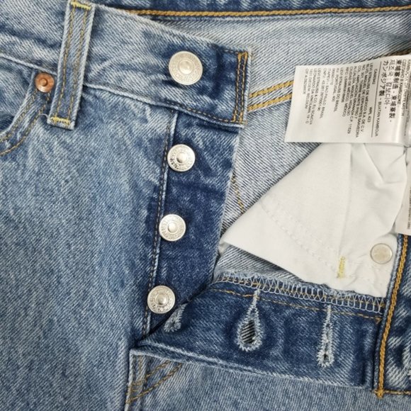 Levi's Wedgie Straight High Rise Denim Jeans - Picture 2 of 2